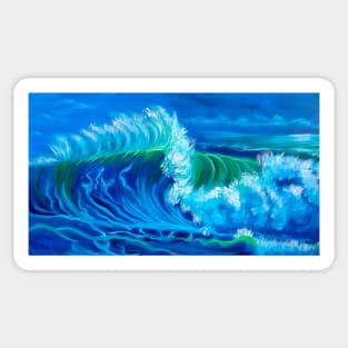 North Shore Oahu Wave Sticker